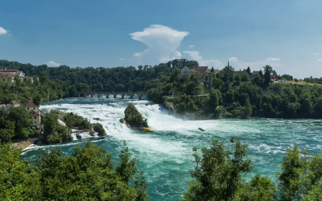 Rheinwasserfälle, Schaffausen, Kanton Schaffaus, Schweiz