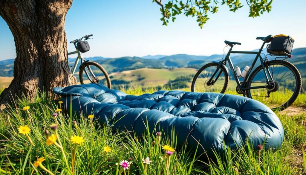 daunenschlafsack fahrradtouren