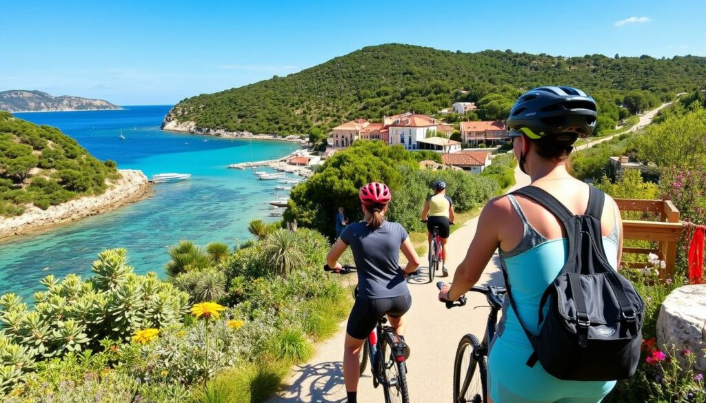 Radtour auf einer kroatischen Insel